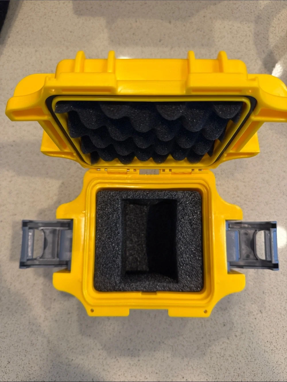 Invicta Yellow Watch Storage Case with Gray Latches
